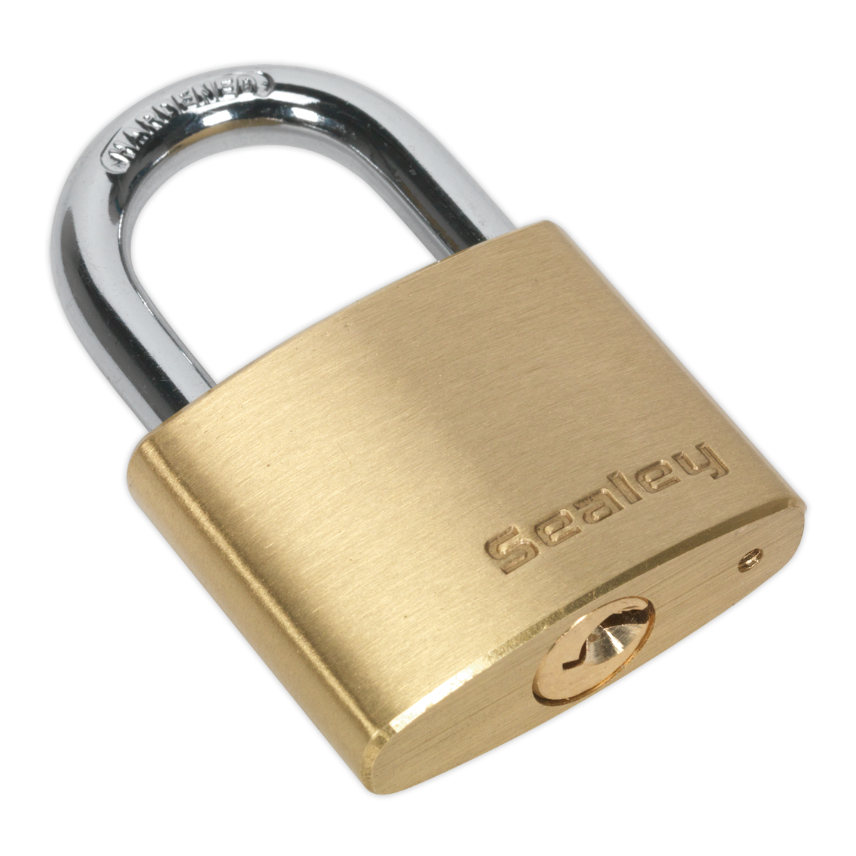 Sealey 40mm Brass Body Padlock With Corrosion Resistant Brass Body PL101