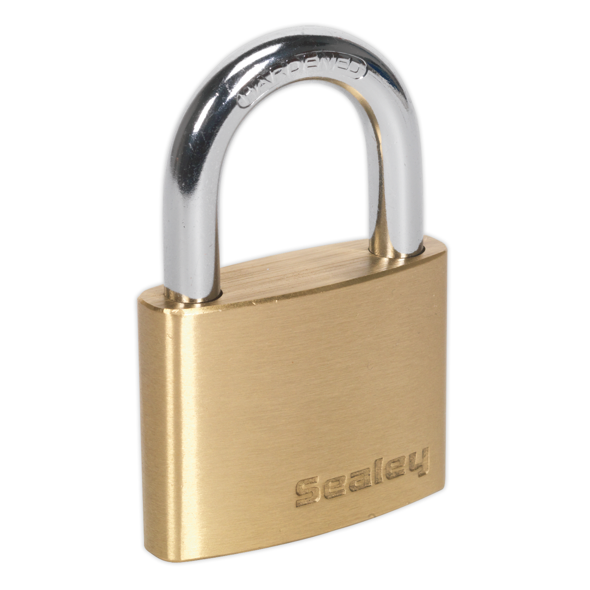 Sealey Brass Body Padlock With Three Keys Corrosion Resistant 50mm PL102