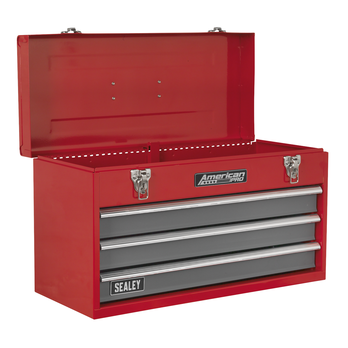 Sealey Topchest 3 Drawers Portable With Ball Bearing Runners - Red/Grey AP9243BB