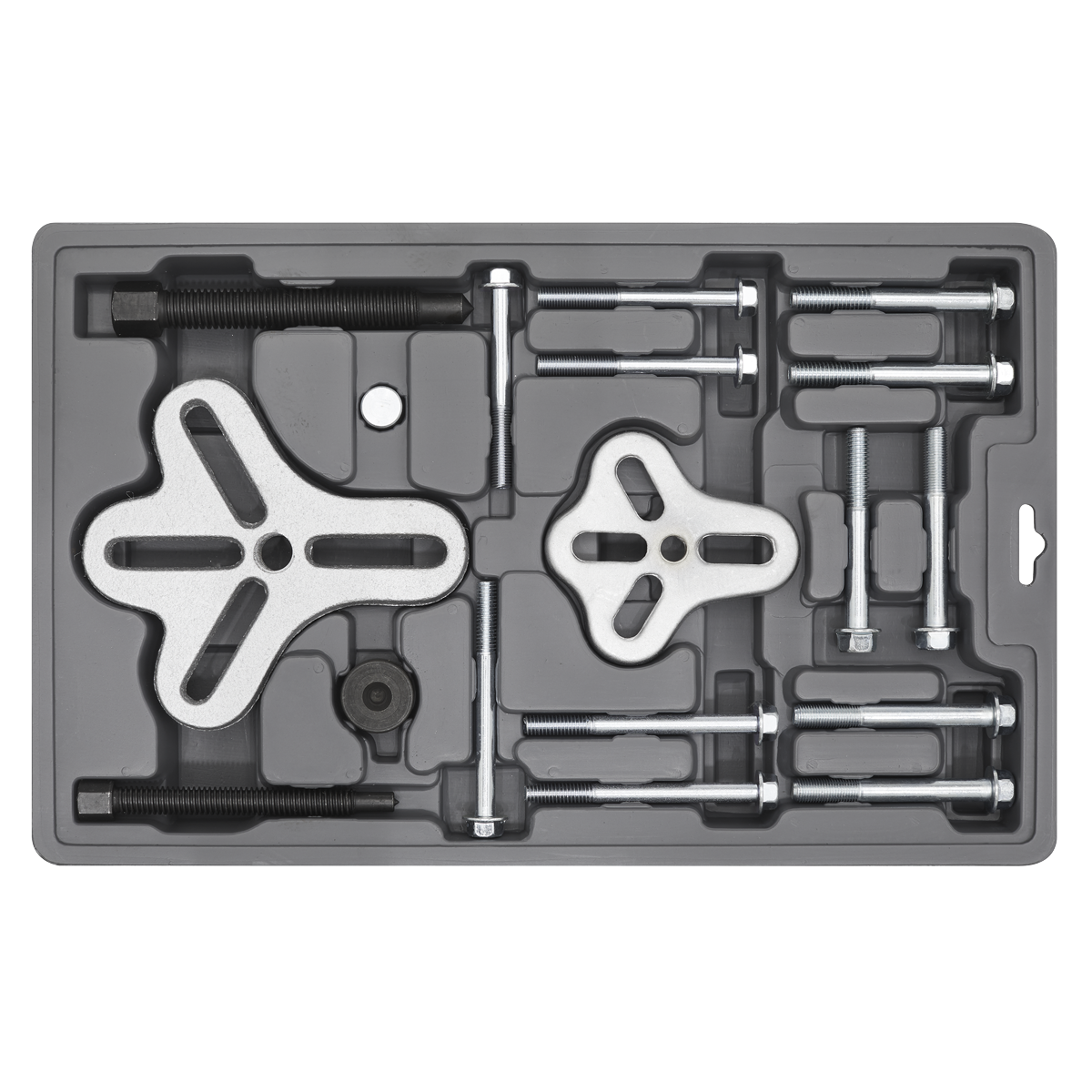 Sealey Steering Wheel & Harmonic Balancer Puller Set - 18 Pieces Kit PS977