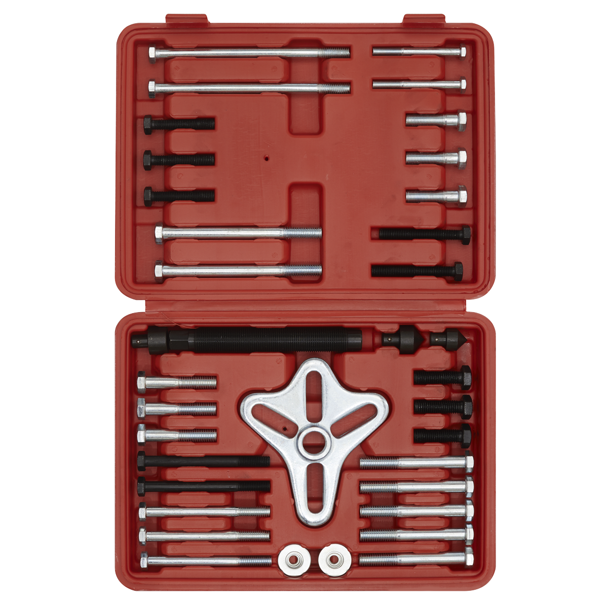 Sealey Harmonic Balance Puller Set For Extracting Flywheels & Pulleys 46pc PS979