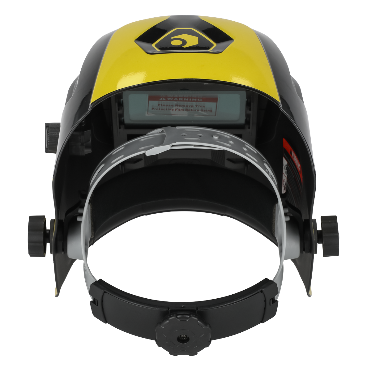 Sealey Protection Yellow Auto Darkening Welding Safety Helmet Shade 9-13 PWH4