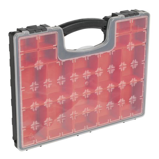 Sealey Parts Storage Case With 20 Removable Compartments - Red/Black APAS2R
