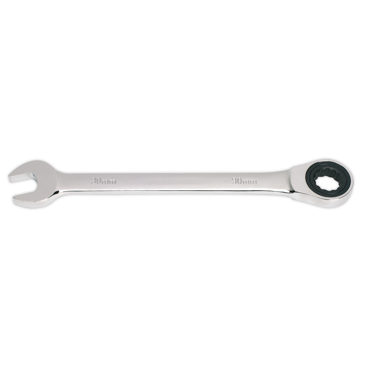 Sealey Ratchet Combination Spanner 72 Teeth Chrome Vanadium Steel 30mm RCW30