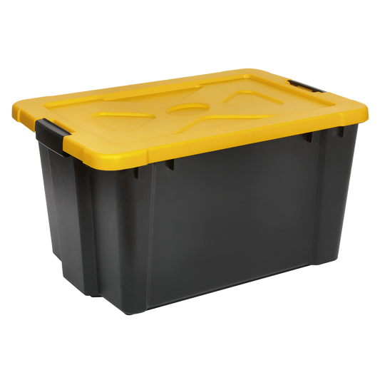 Sealey Composite Stackable Storage Box With Lid 54 Litre Storage Organiser APB54