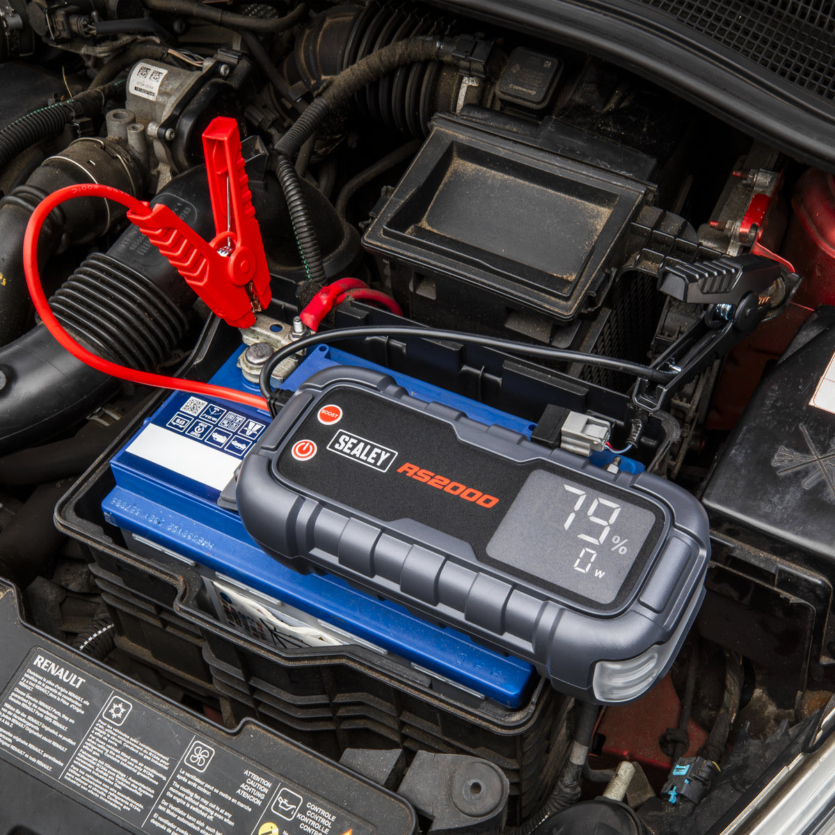 Sealey RoadStart 12V Jump Starter Power Pack 2000A Compact Lighweight Li-Ion