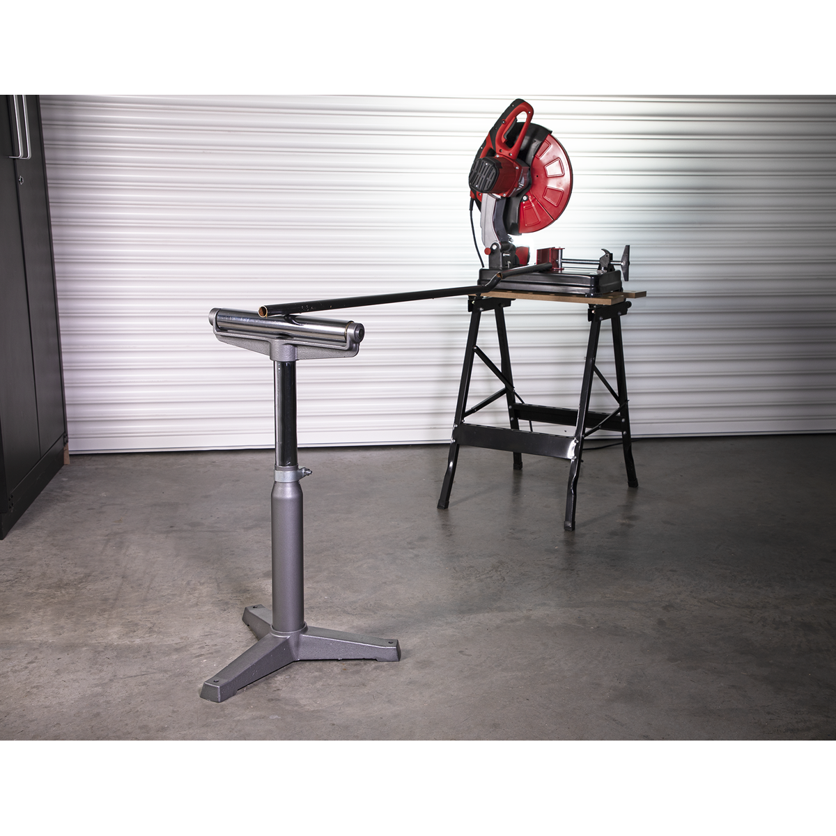 Sealey Roller Stand 1 Roller 800kg Capacity Heavy Duty Height-Adjustable RS901