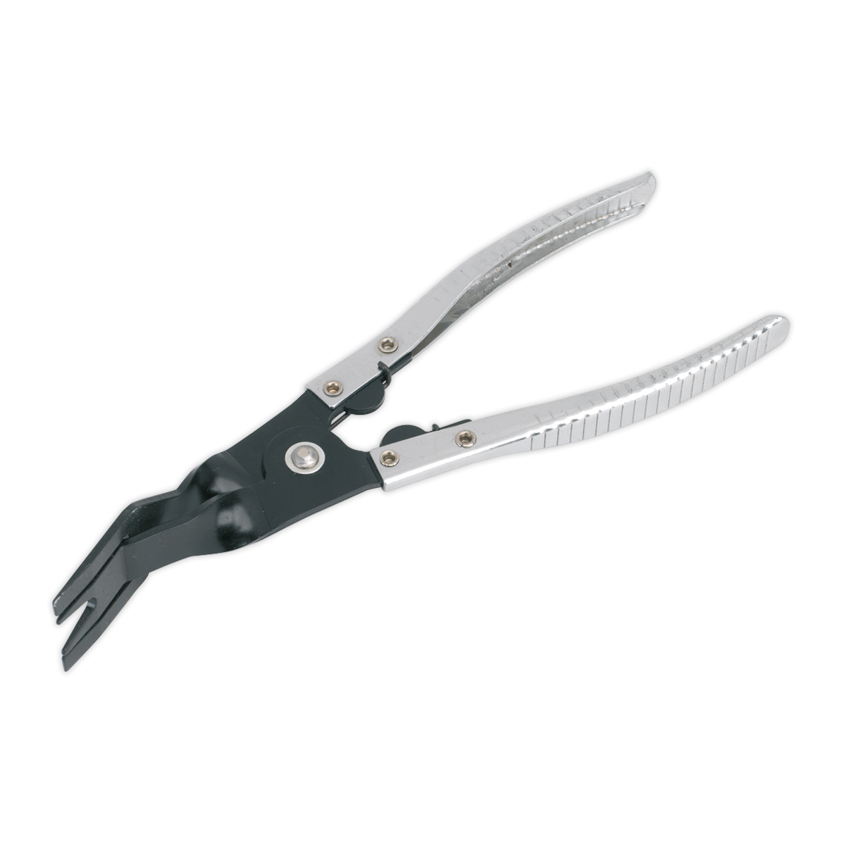 Sealey Trim Clip Removal Spring Loaded Pliers 240mm - Black/Silver RT004