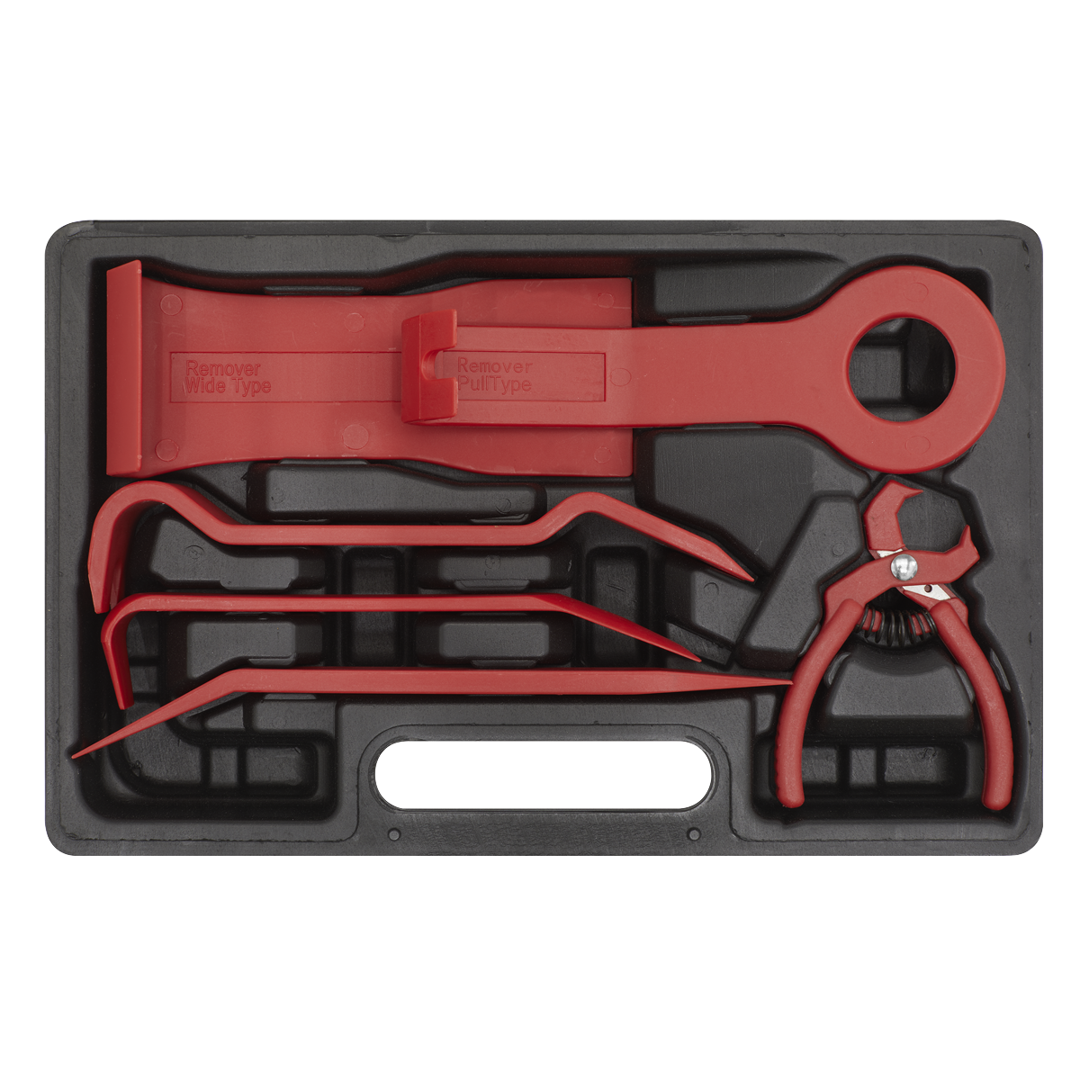 Sealey Trim & Upholstery Set From Glass Reinforced Nylon 6 Pieces Red RT6K