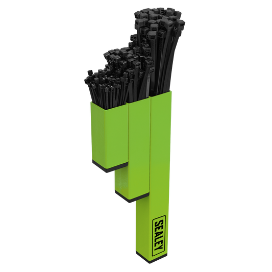 Sealey Magnetic Cable Tie Holder With Rubber Pads - Hi-Vis Green APCTHHV