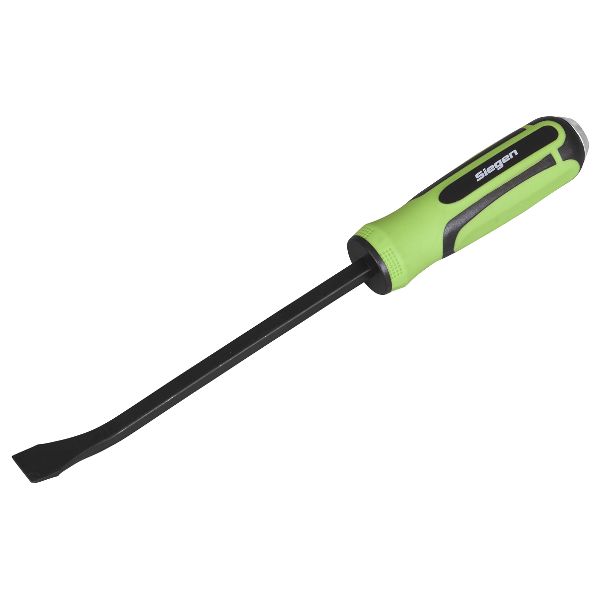 Sealey Heavy Duty Angled Pry Bar Set With Hammer Cap 4 Pieces Green/Black S01138
