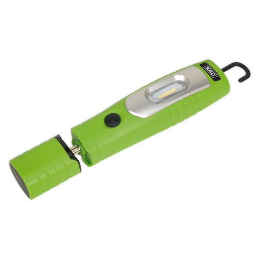 Sealey Rechargeable Inspection Lamp 360 Degree 7 SMD 3W SMD LED Green LED3602G