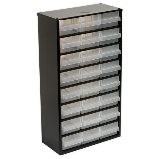 Sealey Cabinet Box With Heavy Duty Steel Frame 24 Polypropylene Drawers APDC24