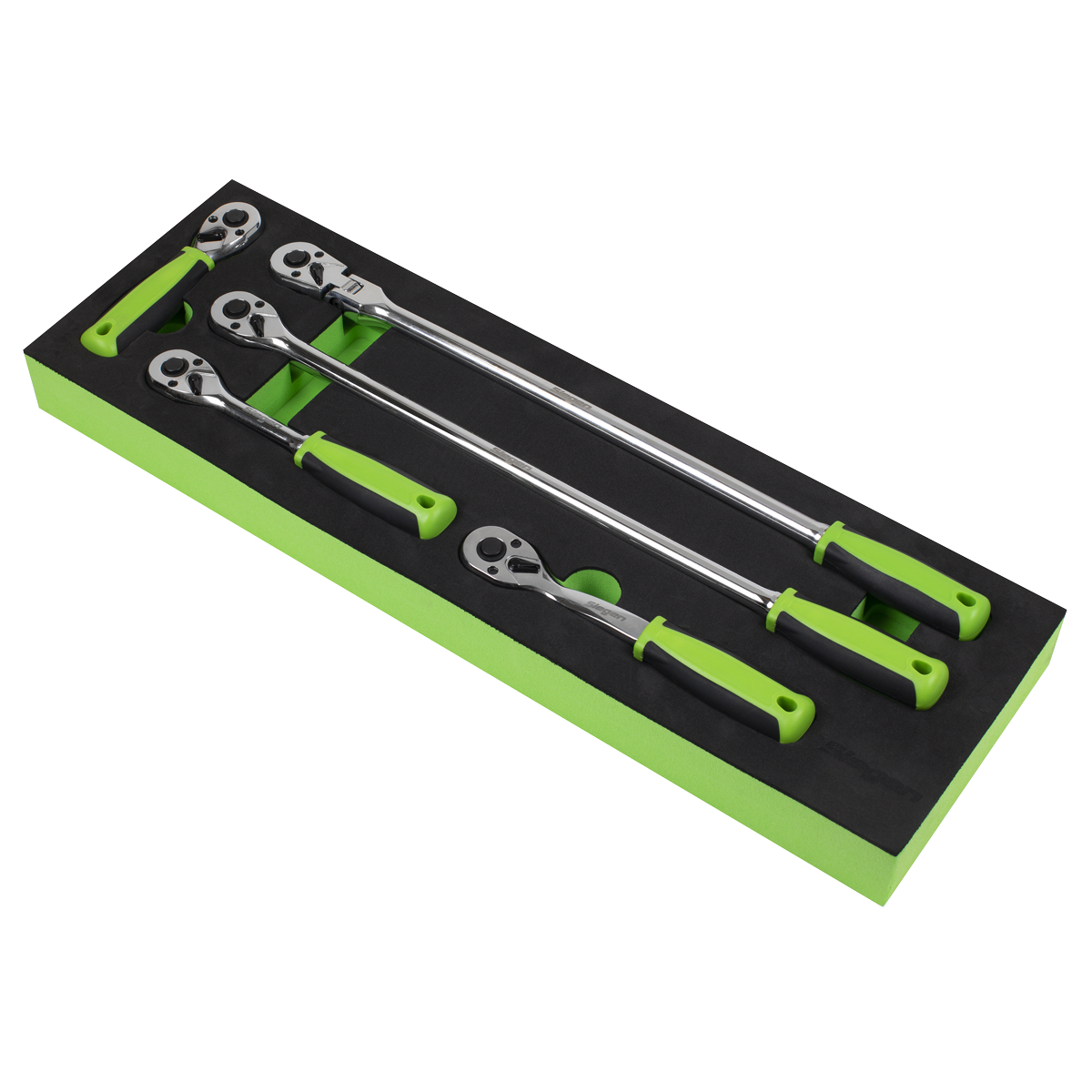 Sealey 5pc 3/8" Square Drive Ratchet Wrench Set Anti-Slip Comfort Grip S01230