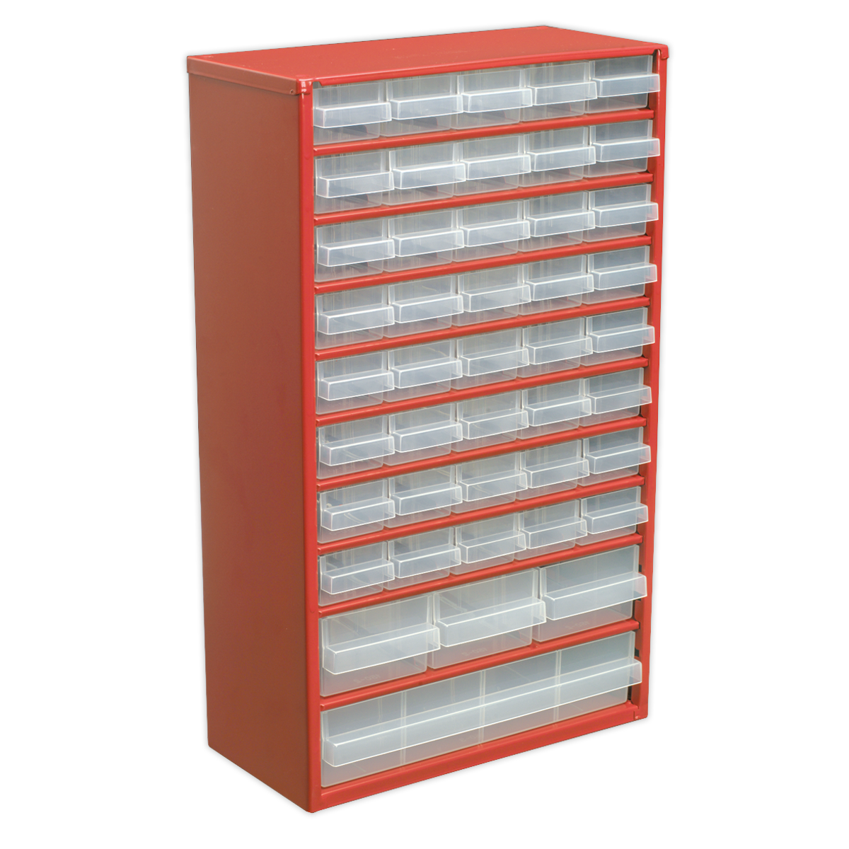 Sealey Cabinet Box 44 Polypropylene Drawers Wall Mountable/Freestanding APDC45