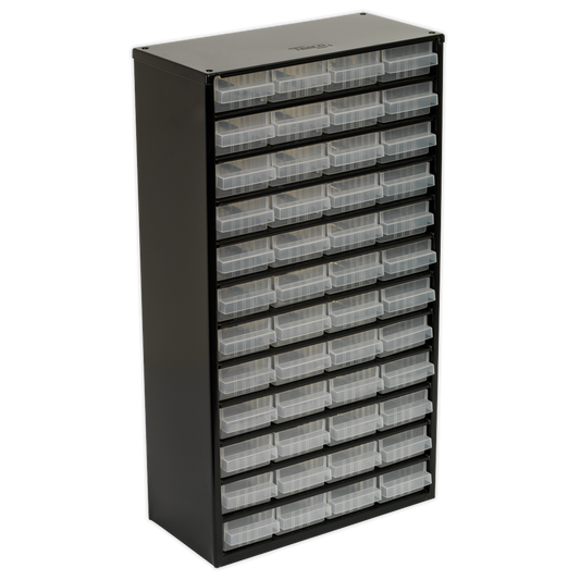 Sealey Cabinet Box 48 Polypropylene Drawers Wall Mountable/Freestanding APDC48
