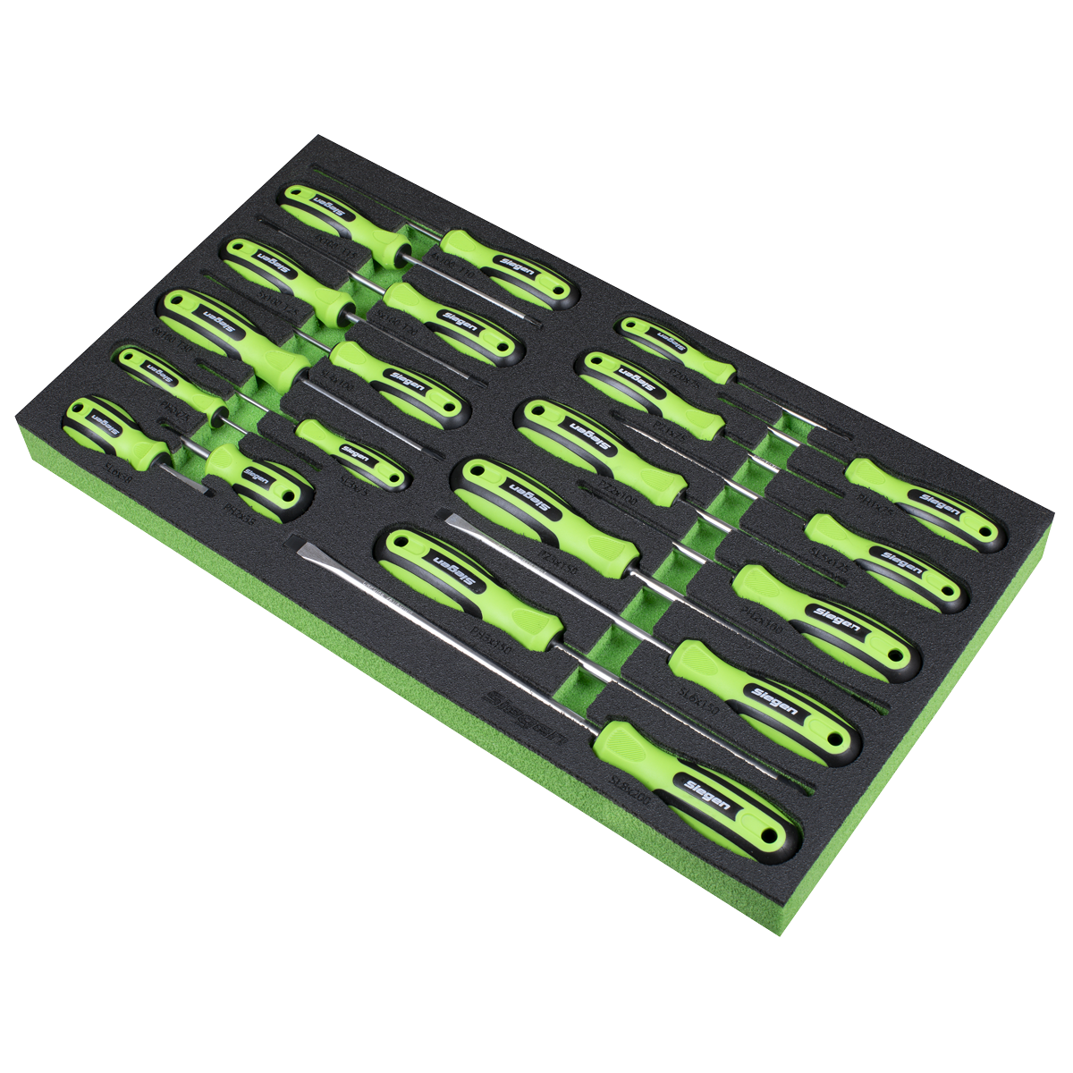 Sealey Siegen Screwdriver Set With Foam Storage Tool Tray 20 Pieces S01276