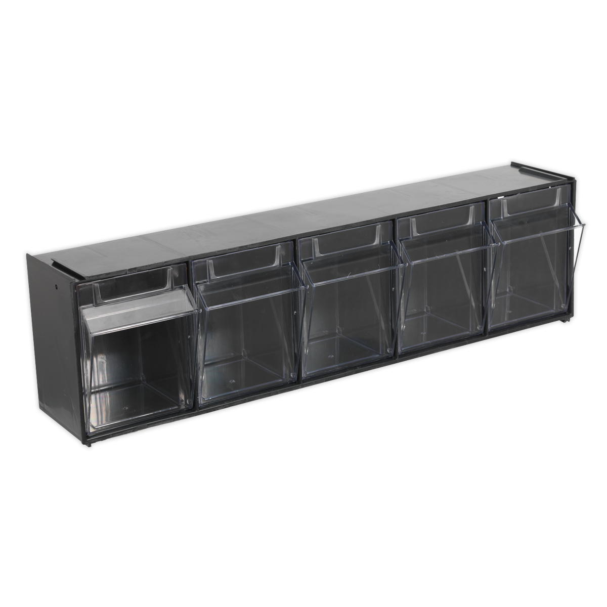 Sealey Stackable Cabinet Box 5 Bins Pre-Drilled Holes For Wall Mounting APDC5