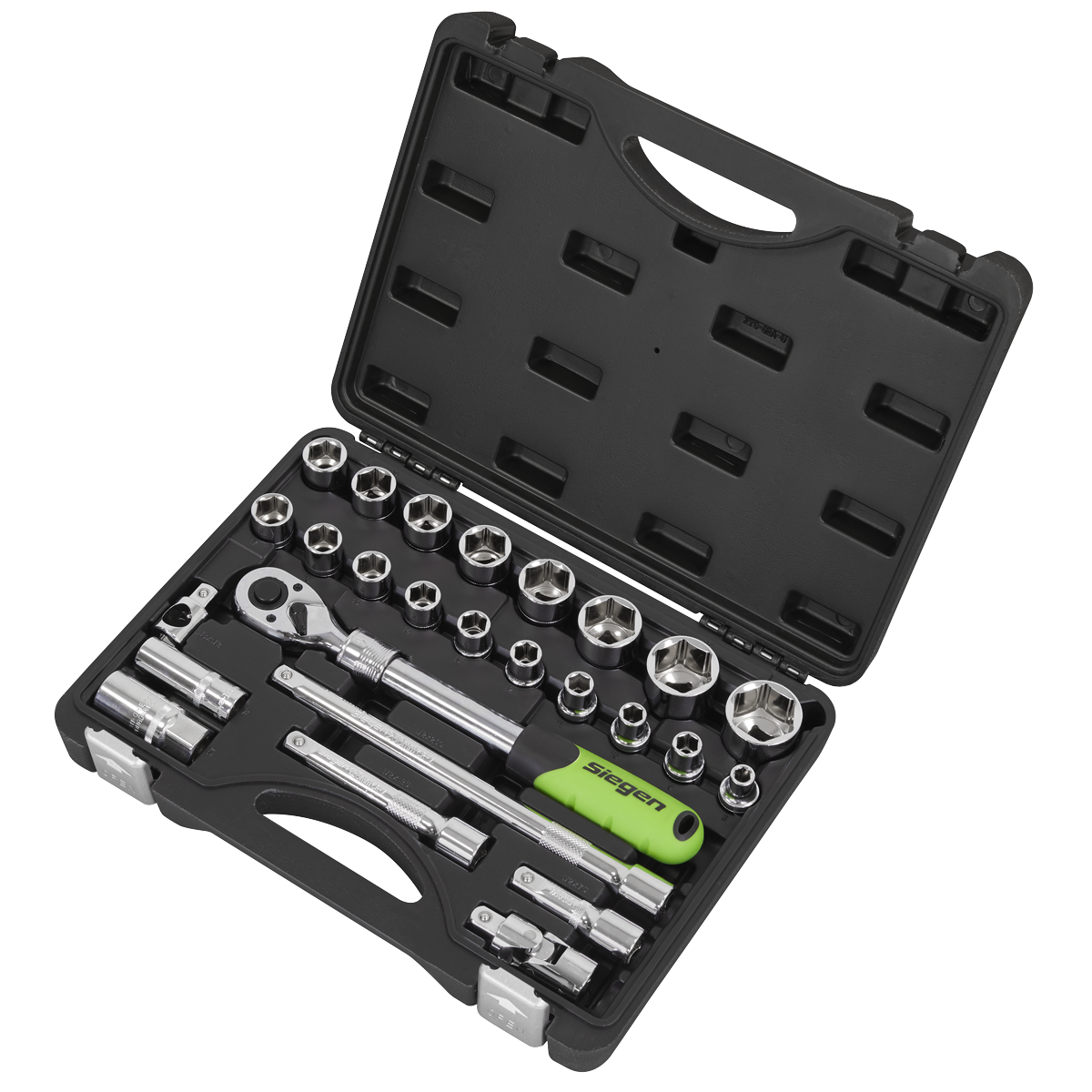 Sealey Siegen Extending Ratchet Socket Set 1/2" Square Drive 26 Pieces S01288