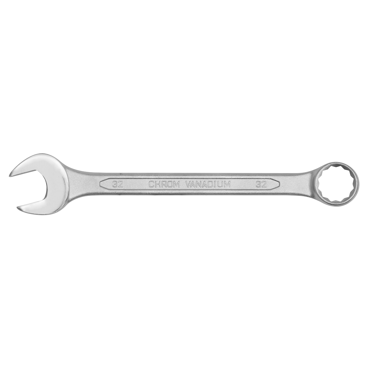 Sealey Combination Spanner Chrome Vanadium Steel Fully Polished Heads 32mm S0432