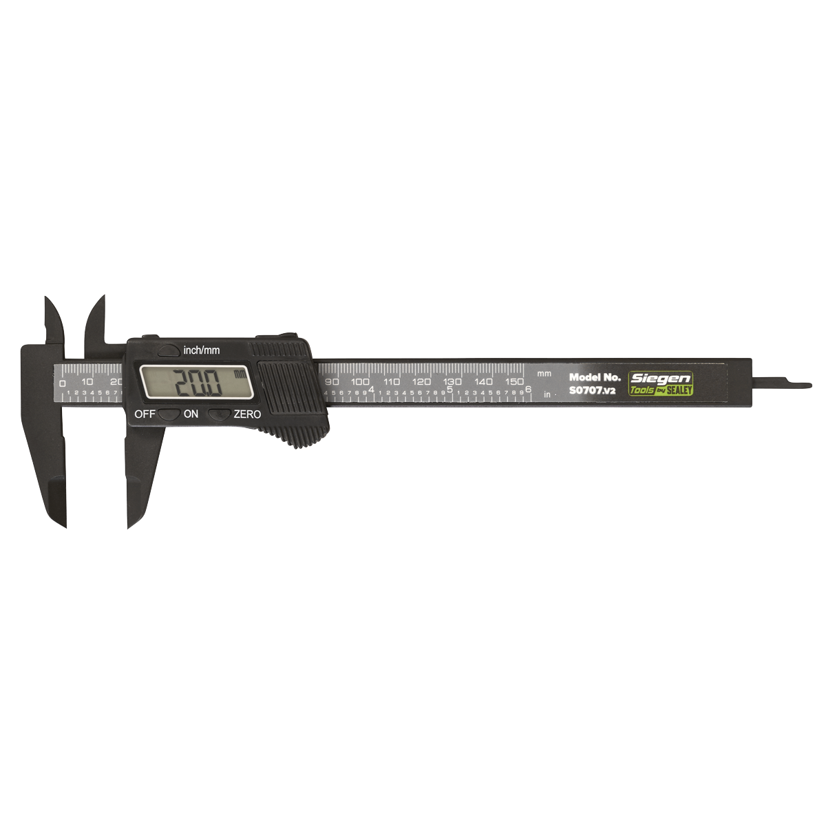 Sealey Digital Electronic Vernier Caliper Metric/Imperial 0-150mm/0-6in S0707