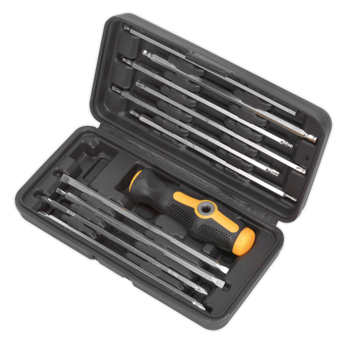 Sealey Screwdriver Set 20-In-1 Case 2-Position Driver Handle Soft Grip S0777