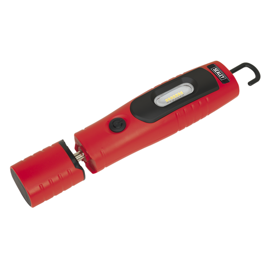 Sealey Rechargeable Inspection Lamp 360 Degree 7 SMD 3W SMD LED Red LED3602R