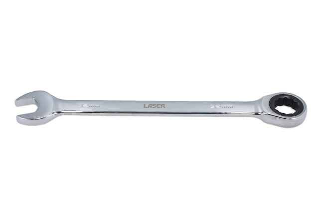 LASER 62661 Ratchet Ring Open-Ended Spanner 32mm Spanner Chrome Vanadium Steel