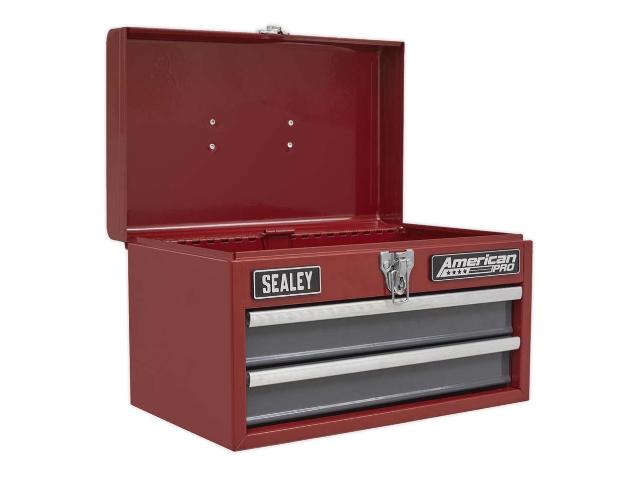 Sealey Tool Box 2 Drawers Ball Bearing Slides Organiser Storage Garage AP2602BB