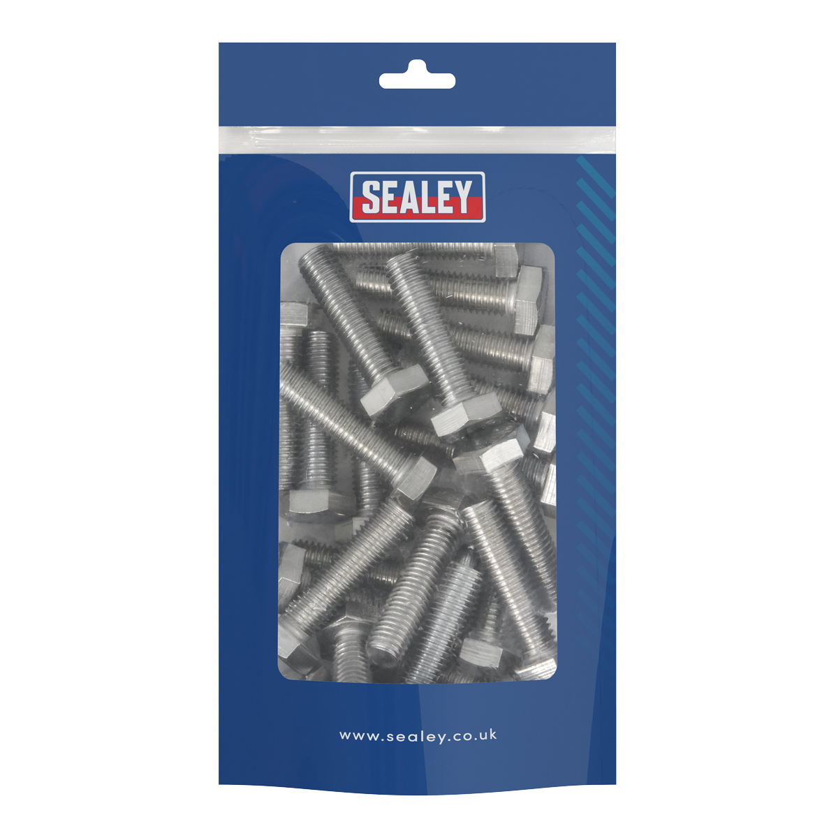 Sealey Stainless Steel Hex Head Set Screw DIN 933 M10 X 40 A2 25 Pieces S1040
