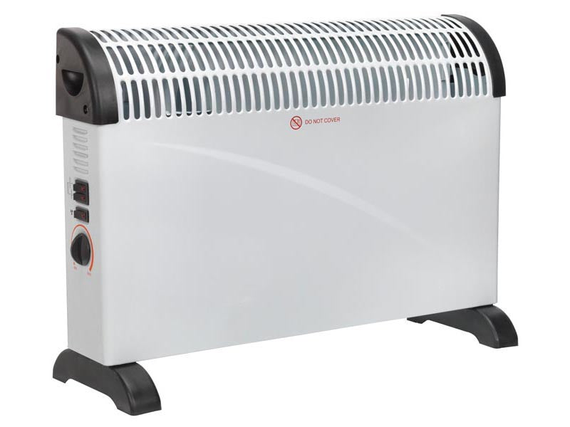 Sealey Convector Heater 2000W 3 Heat Settings Thermostat Turbo Fan CD2005T