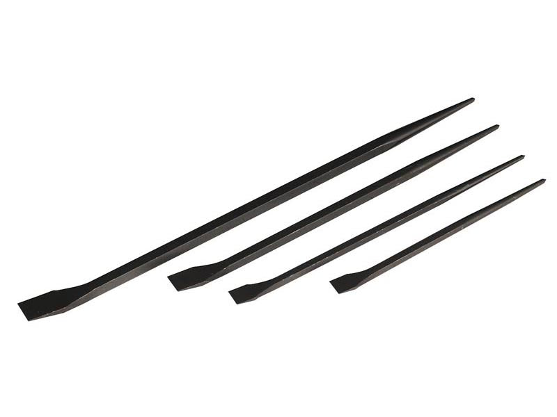 Sealey Prybar Set 4 Pieces 300mm 410mm 460mm 610mm Blackened Finish AK881