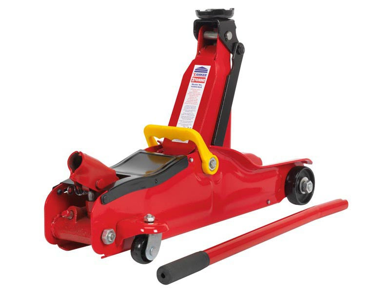 Sealey 2 Tonne Low Profile Short Chassis Trolley Jack Overload Valve 1050CXLE