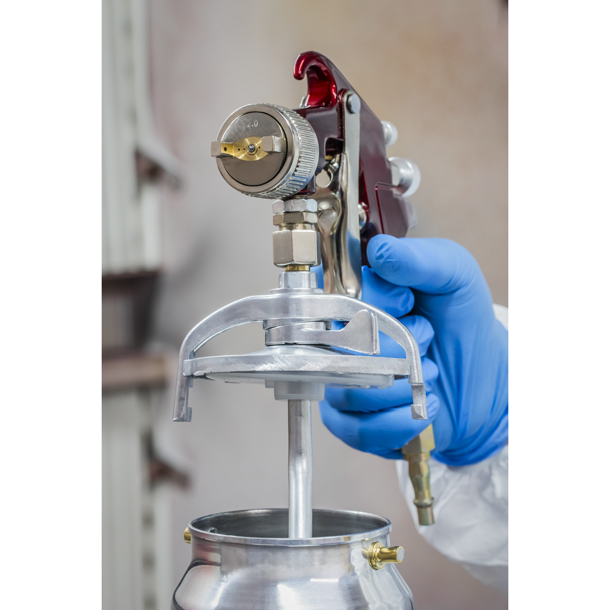 Sealey Suction Feed Spray Gun 2mm Set-Up Maintenance Tools Included S720