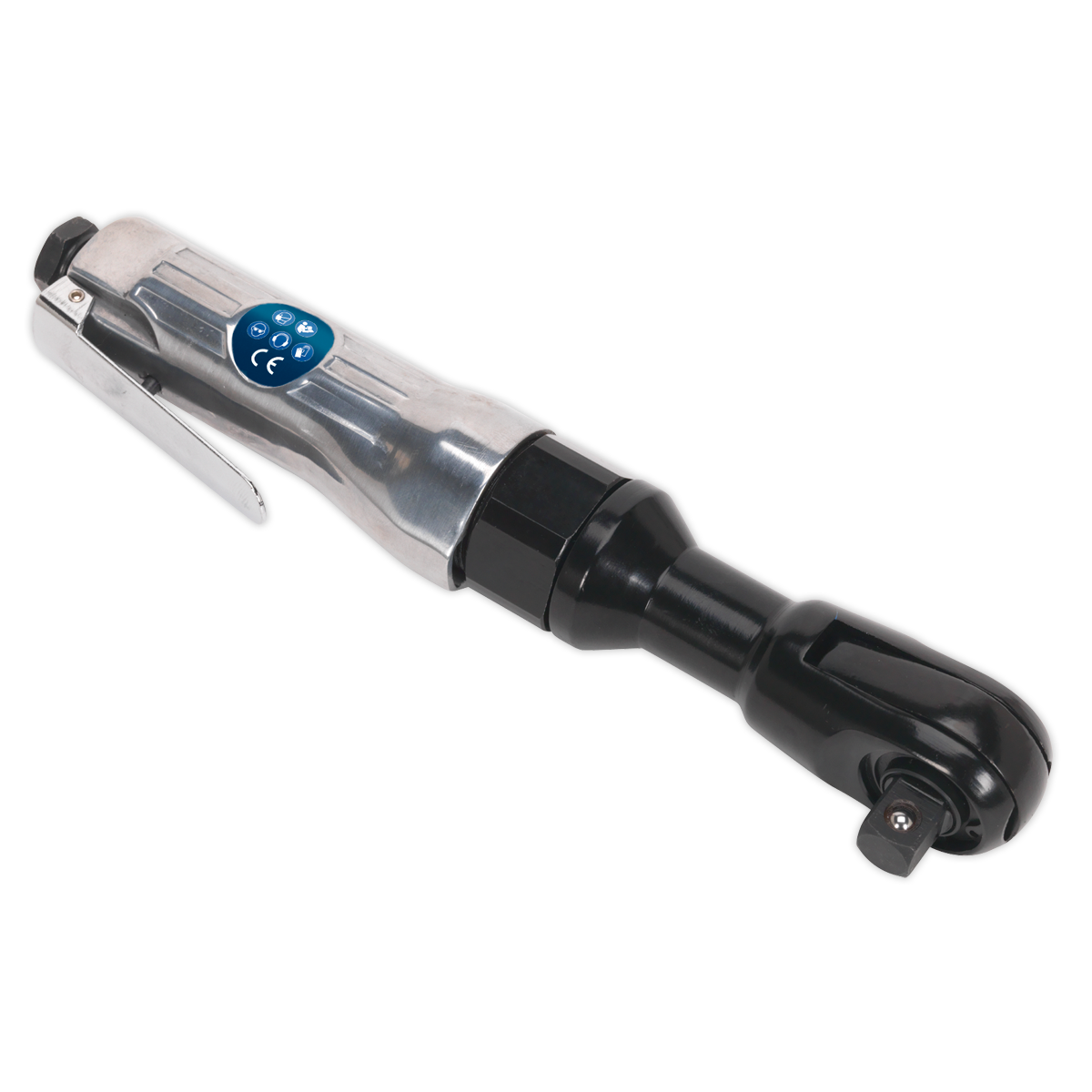 Sealey Air Ratchet Wrench 1/2" Square Drive With Hardened Steel Anvil SA21/S