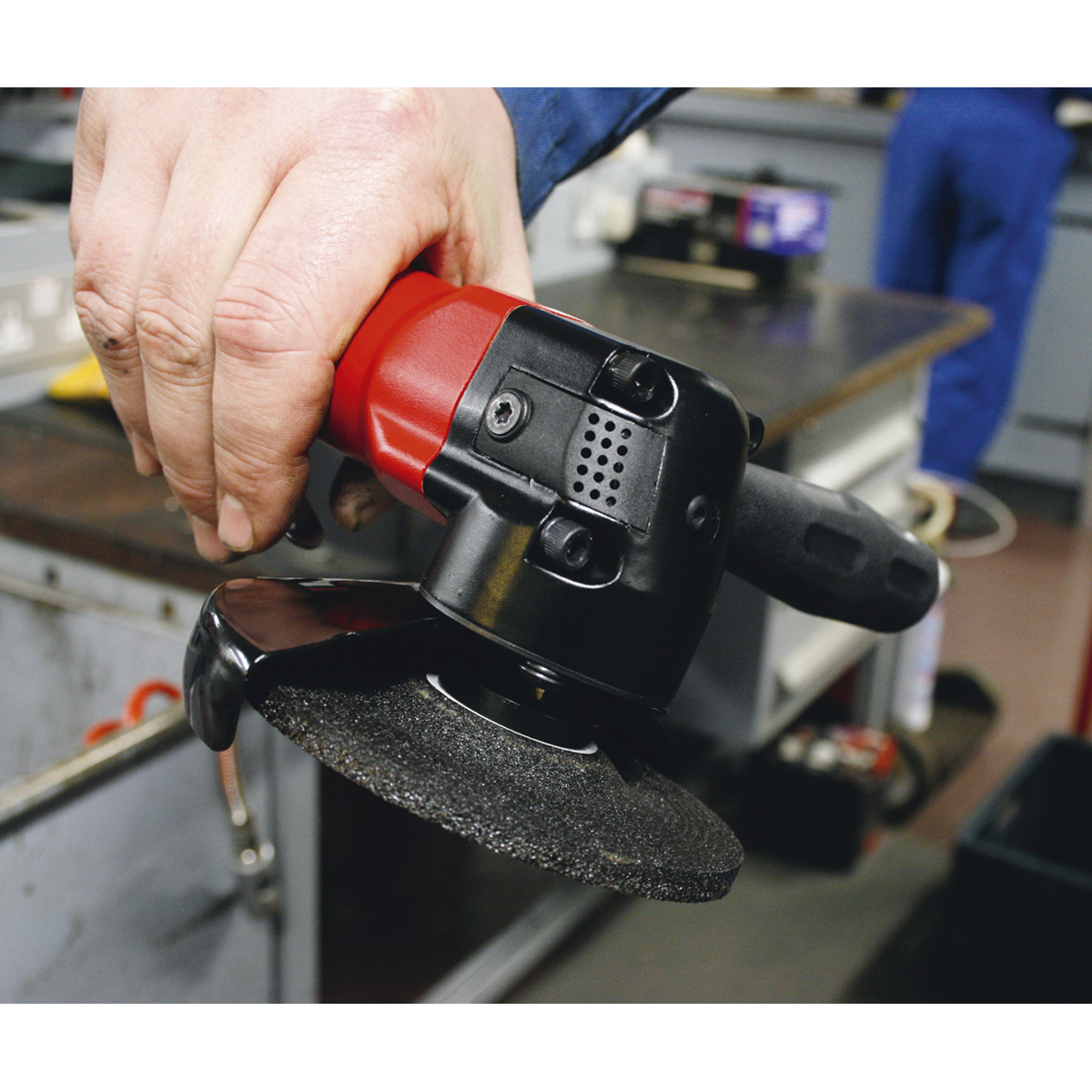 Sealey 100mm Air Angle Grinder Aluminium Body & Bevel Gear Housing SA43