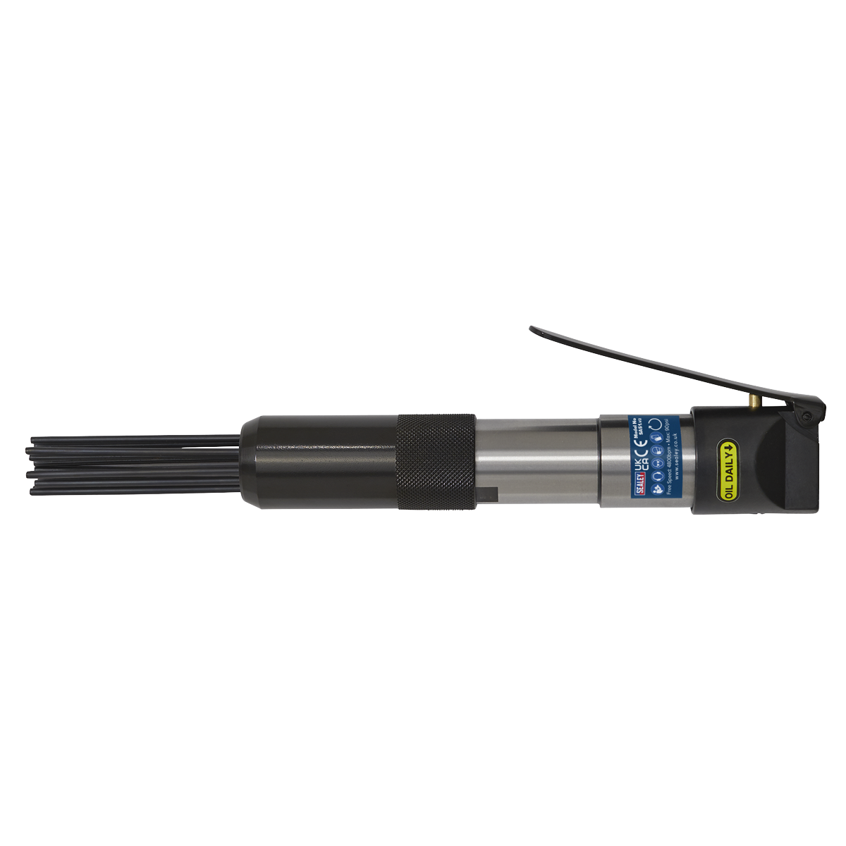 Sealey Air Needle Scaler 32mm Stroke With Palm Control Trigger Mechanism SA51