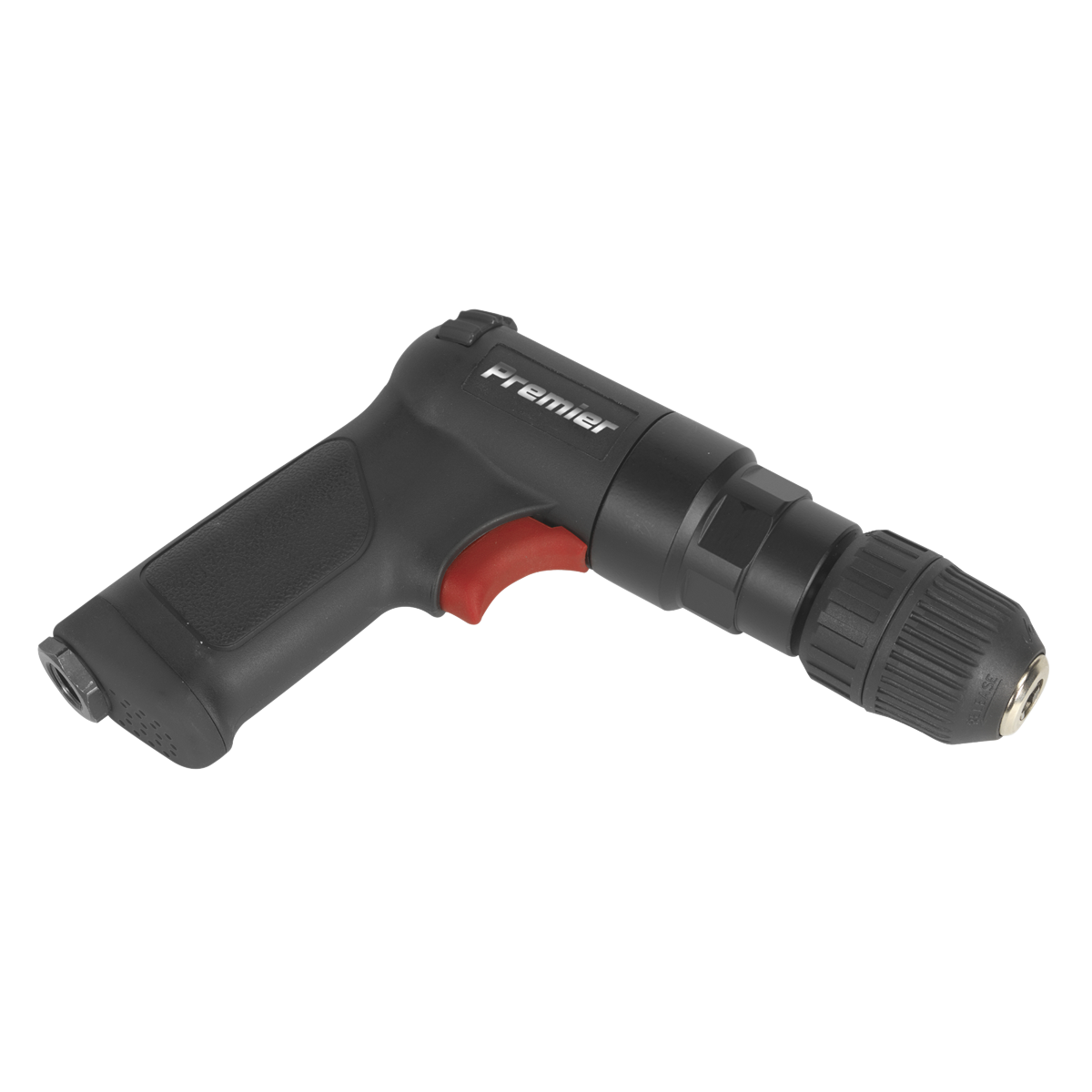 Sealey Air Pistol Drill With 10mm Keyless Chuck Super-Duty - Black SA620