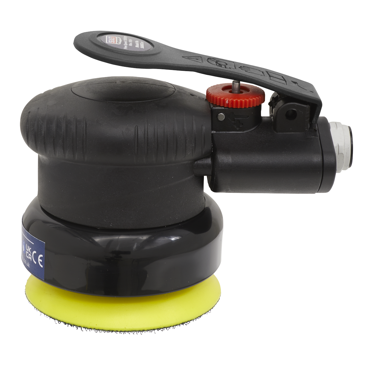 Sealey Air Palm Orbital Sander With Soft Rubber Handgrip 75mm 1/4" BSP SA802