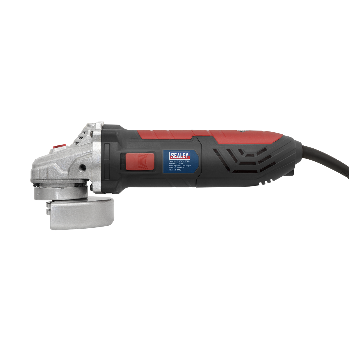 Sealey 230V 100mm 750W Angle Grinder Built-In LED Power Indicator SAG101