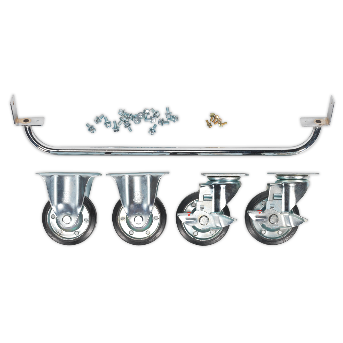 Sealey Industrial Handle & Wheel Kit For 725mm Tool Cabinets - Silver API725KIT