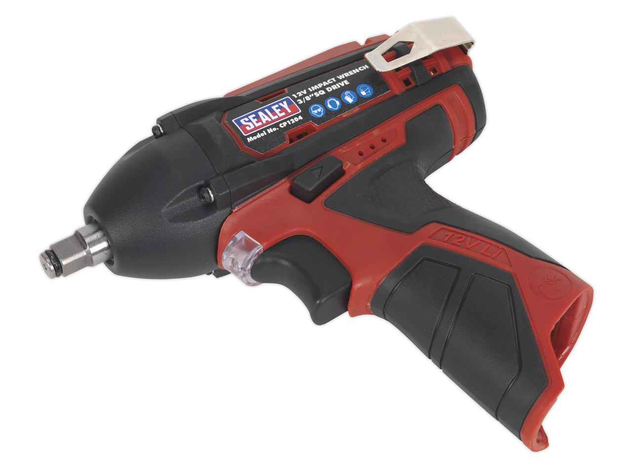 Sealey Cordless Impact Wrench 12V 3/8" Square Drive 80Nm - Body Only CP1204