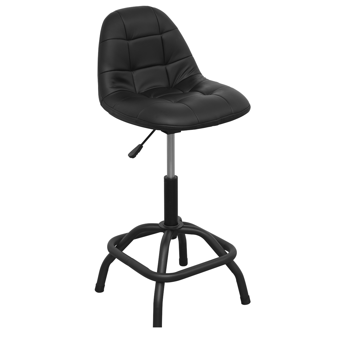 Sealey Pneumatic Workshop Stool With Adjustable Height Swivel Seat SCR01B