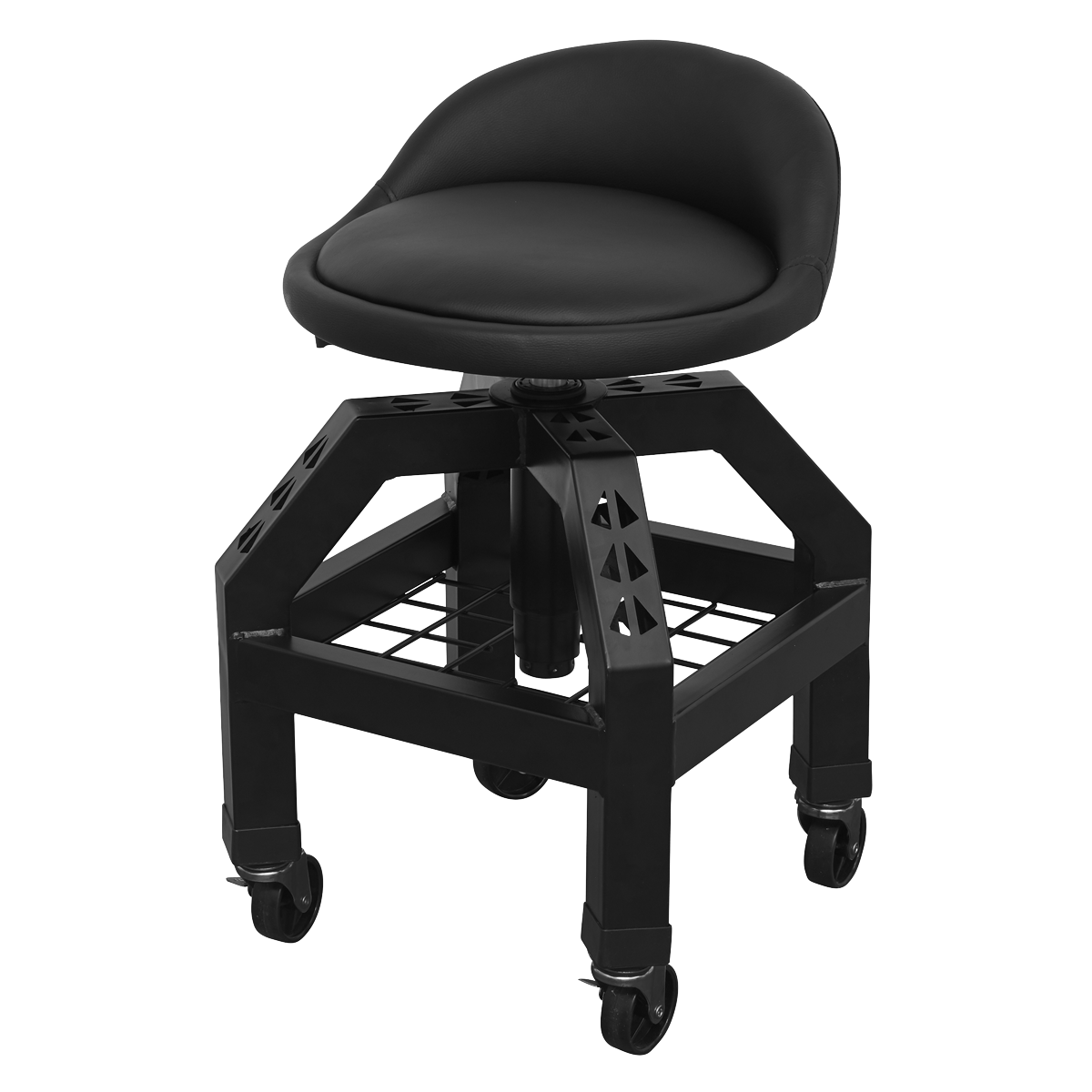 Sealey Pneumatic Creeper Stool With Adjustable Height Swivel Seat SCR03B