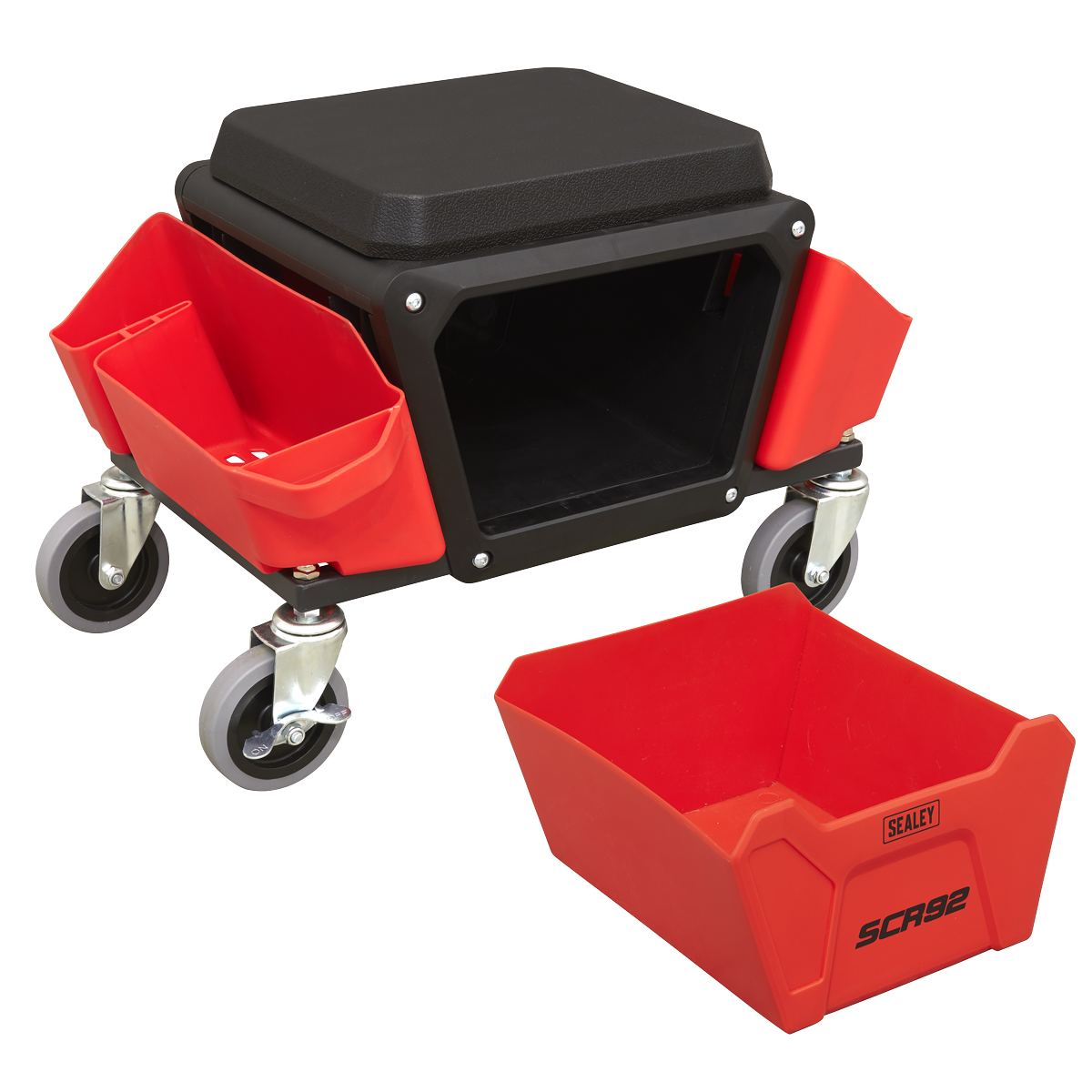 Sealey Mechanics Detailing Utility Seat Storage Trays & Sliding Drawer SCR92