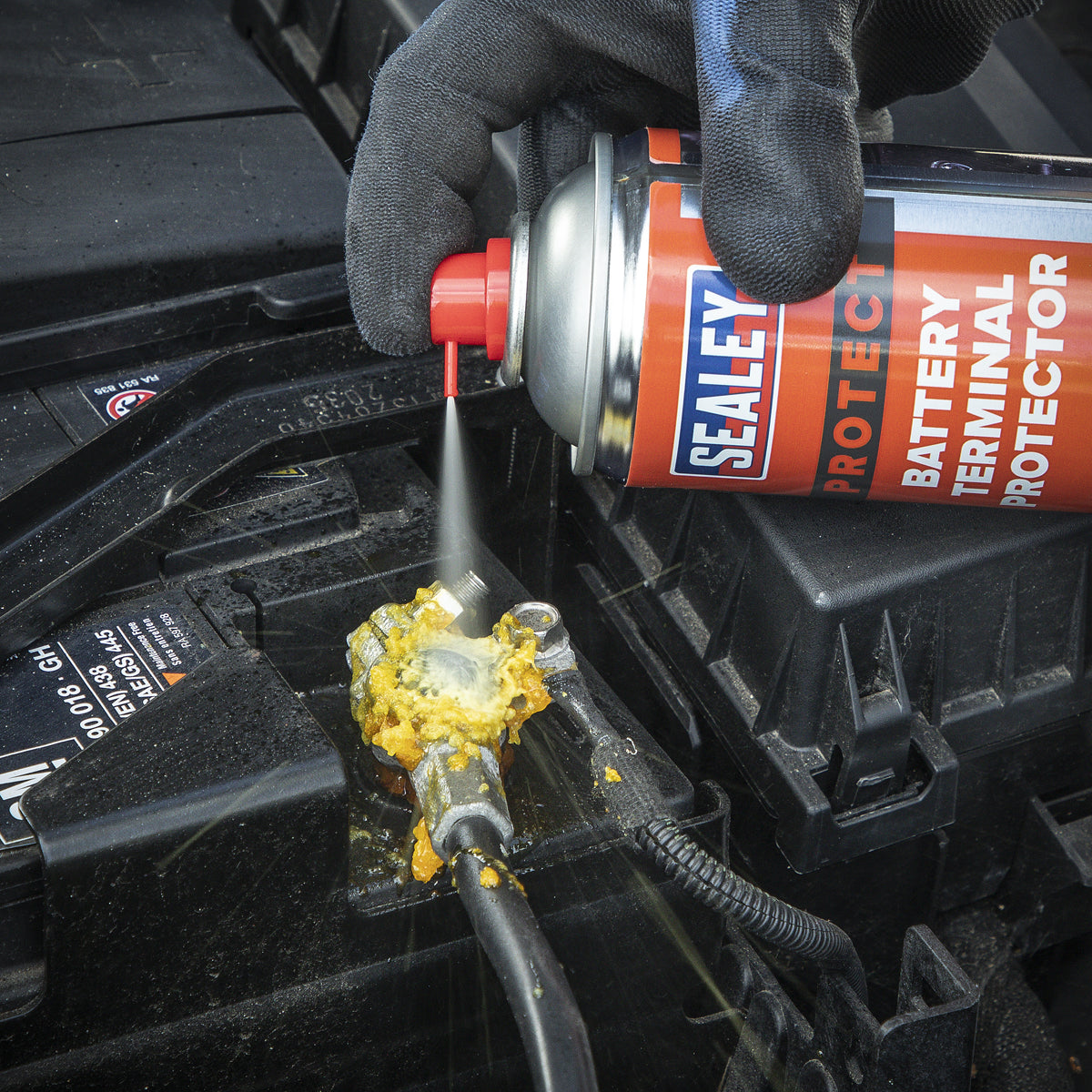 Sealey Battery Terminal Protector With Acid Leak Indicator 500mL 0.5L SCS015S
