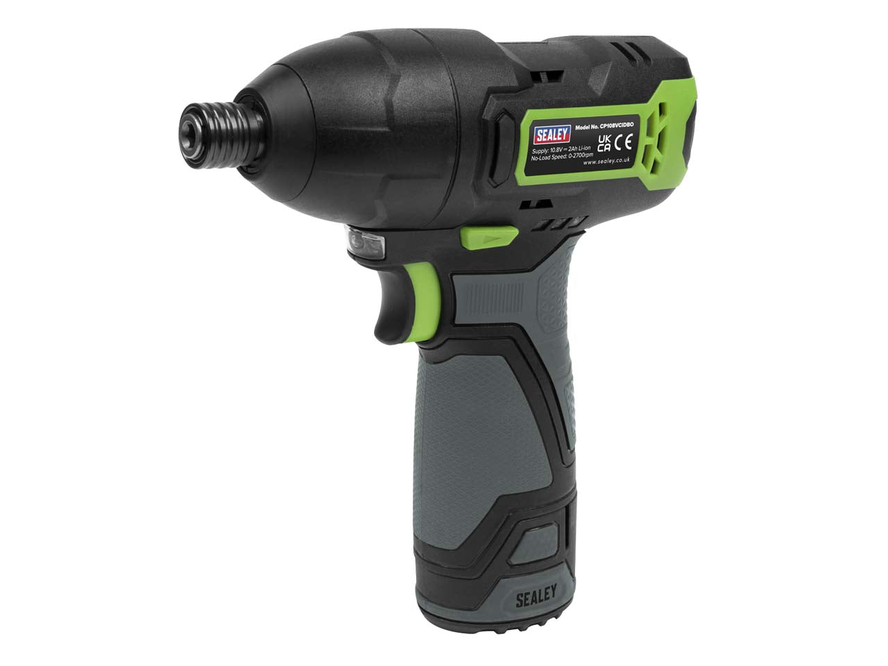Sealey 10.8V 2Ah 1/4" Hex Drive Cordless Impact Compact Driver Kit CP108VCID