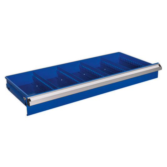 Sealey Heavy Duty Ball Bearing Drawer Slides Deep 100mm 75kg Capacity APICD100