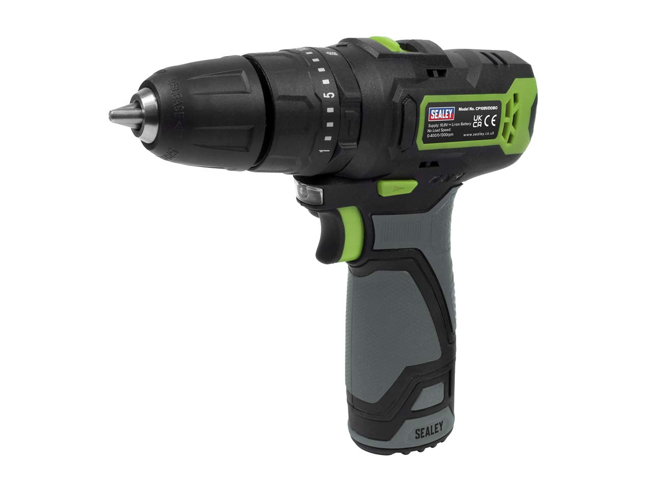 Sealey 10.8V 2Ah SV10.8 Series Ø10mm Compact Cordless Combi Drill Kit CP108VDD