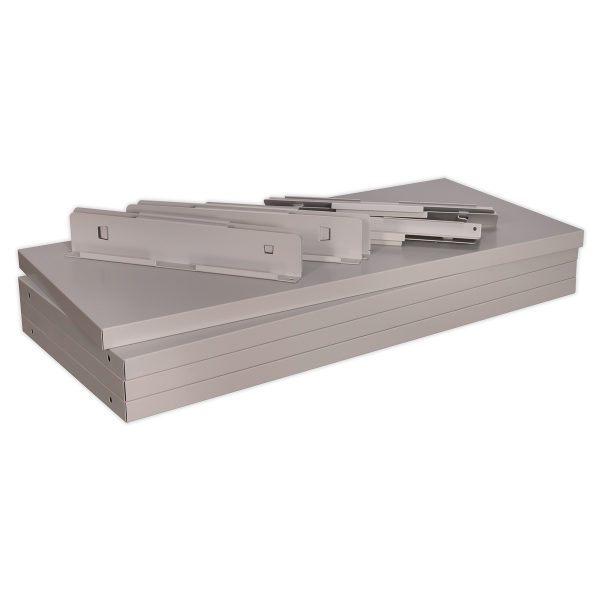 Sealey Shelf For Industrial Cabinets 840 x 380 x 30mm - Pack of 4 Pieces APICS4